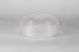 LOU0608 Louis Round 26.5cm Prismatic Effect Glass Lampshade in a Clear Finish