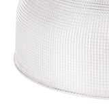 LOU0608 Louis Round 26.5cm Prismatic Effect Glass Lampshade in a Clear Finish