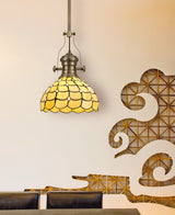 LOU1218 Louis Pendant 1 Light in a Antique Brass Finish