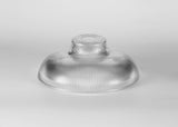 LOU1508 Louis Round 30cm Glass Lampshade in a Clear Finish