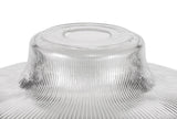 LOU1508 Louis Round 30cm Glass Lampshade in a Clear Finish