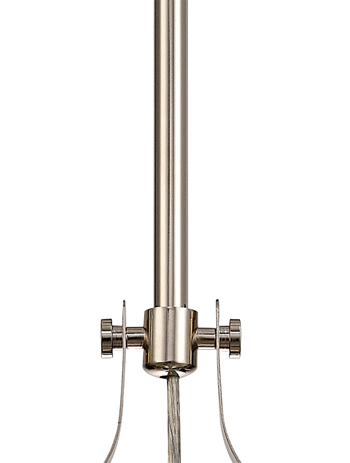 LOU2218 Louis Pendant 1 Light in a Polished Nickel Finish