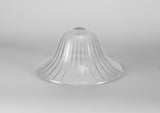 LOU2508 Louis Bell 30cm Glass Lampshade in a Clear Finish