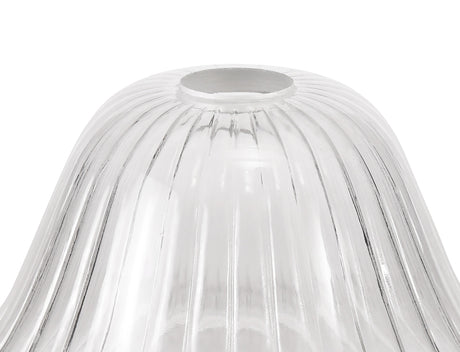 LOU2508 Louis Bell 30cm Glass Lampshade in a Clear Finish