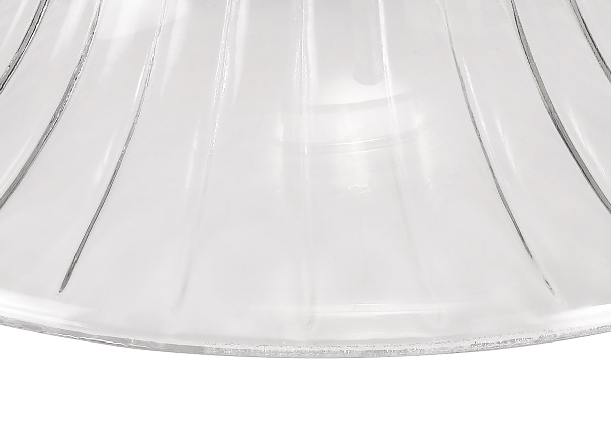 LOU2508 Louis Bell 30cm Glass Lampshade in a Clear Finish