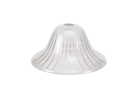 LOU2508 Louis Bell 30cm Glass Lampshade in a Clear Finish