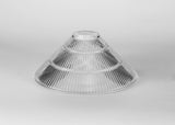 LOU3508 Louis Cone 30cm Glass Lampshade in a Clear Finish