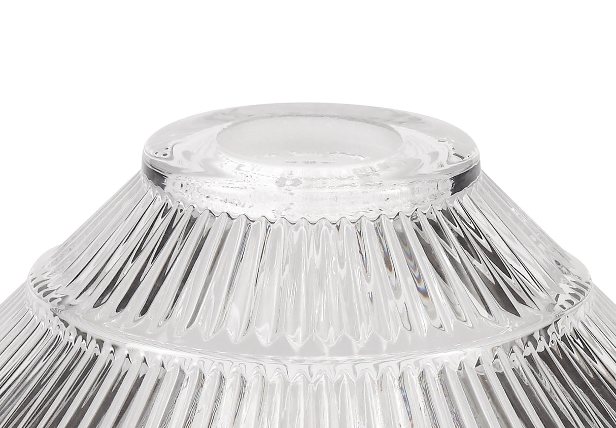 LOU3508 Louis Cone 30cm Glass Lampshade in a Clear Finish