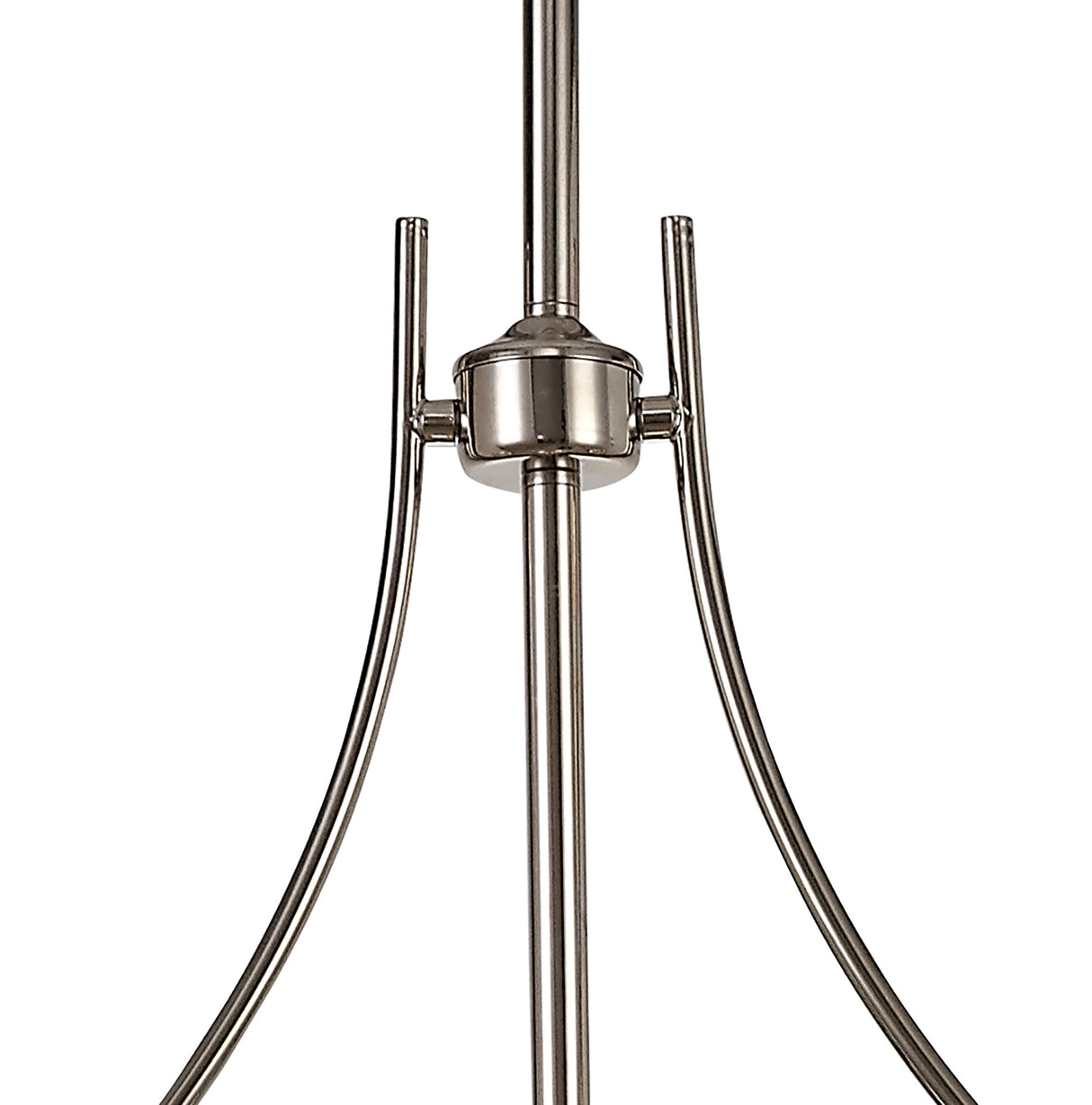 LOU4218 Louis Pendant 3 Light in a Polished Nickel Finish