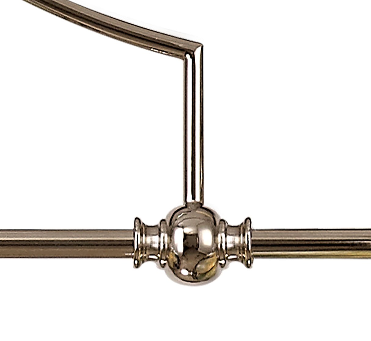 LOU4218 Louis Pendant 3 Light in a Polished Nickel Finish