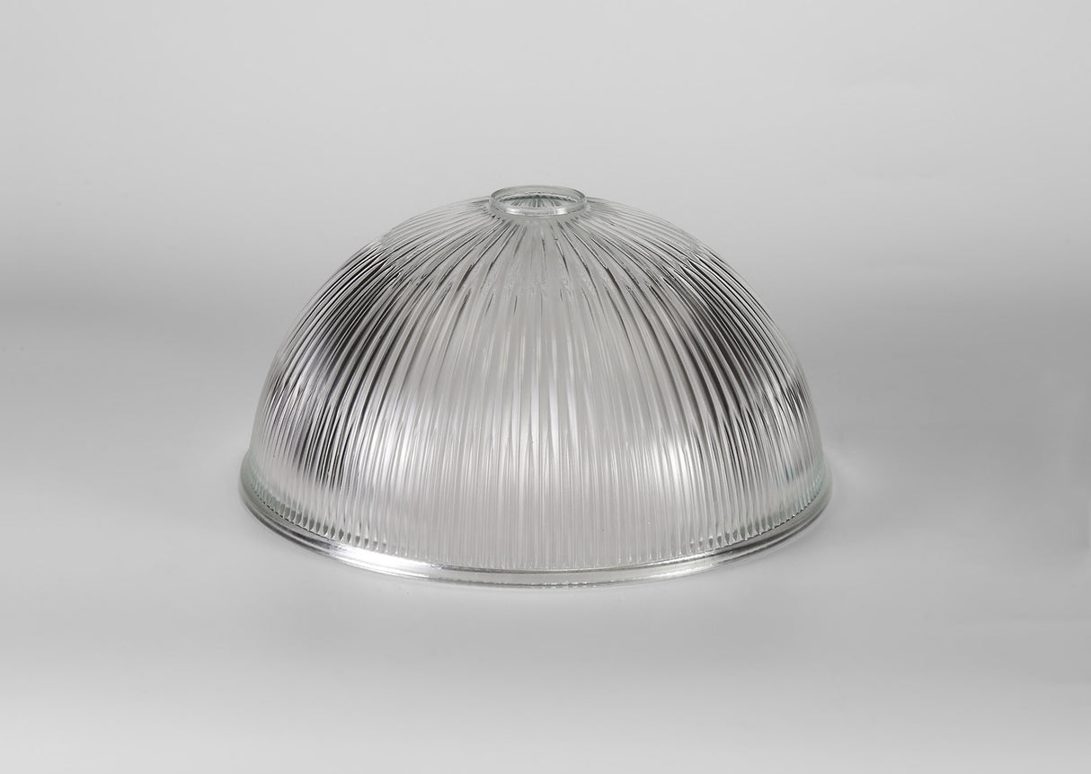 LOU4508 Louis Dome 30cm Glass Lampshade in a Clear Finish