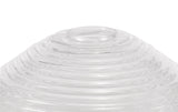 LOU5218 Louis Round 33.5cm Prismatic Effect Glass Lampshade in a Clear Finish