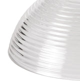 LOU5218 Louis Round 33.5cm Prismatic Effect Glass Lampshade in a Clear Finish