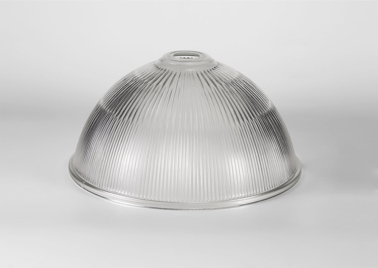 LOU5508 Louis Dome 38cm Glass Lampshade in a Clear Finish