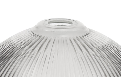 LOU5508 Louis Dome 38cm Glass Lampshade in a Clear Finish