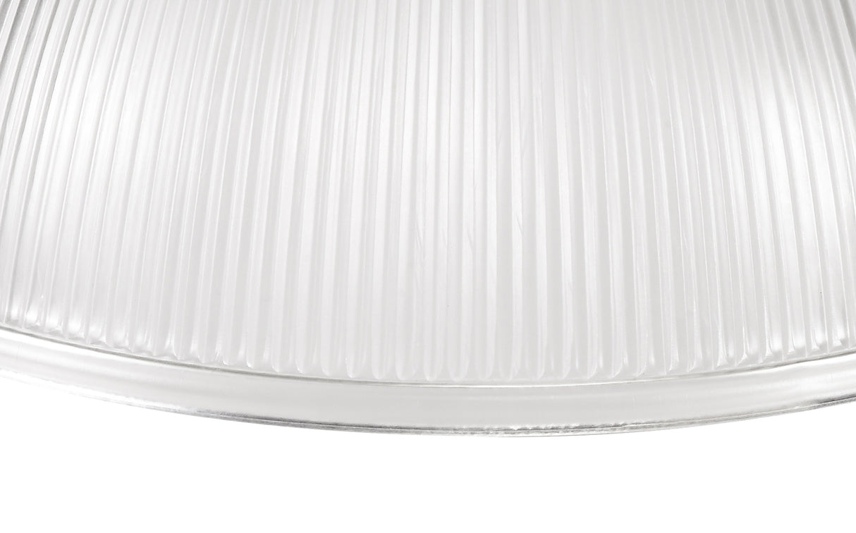 LOU5508 Louis Dome 38cm Glass Lampshade in a Clear Finish