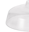 LOU6508 Louis Flat Round 30cm Glass Lampshade in a Clear Finish