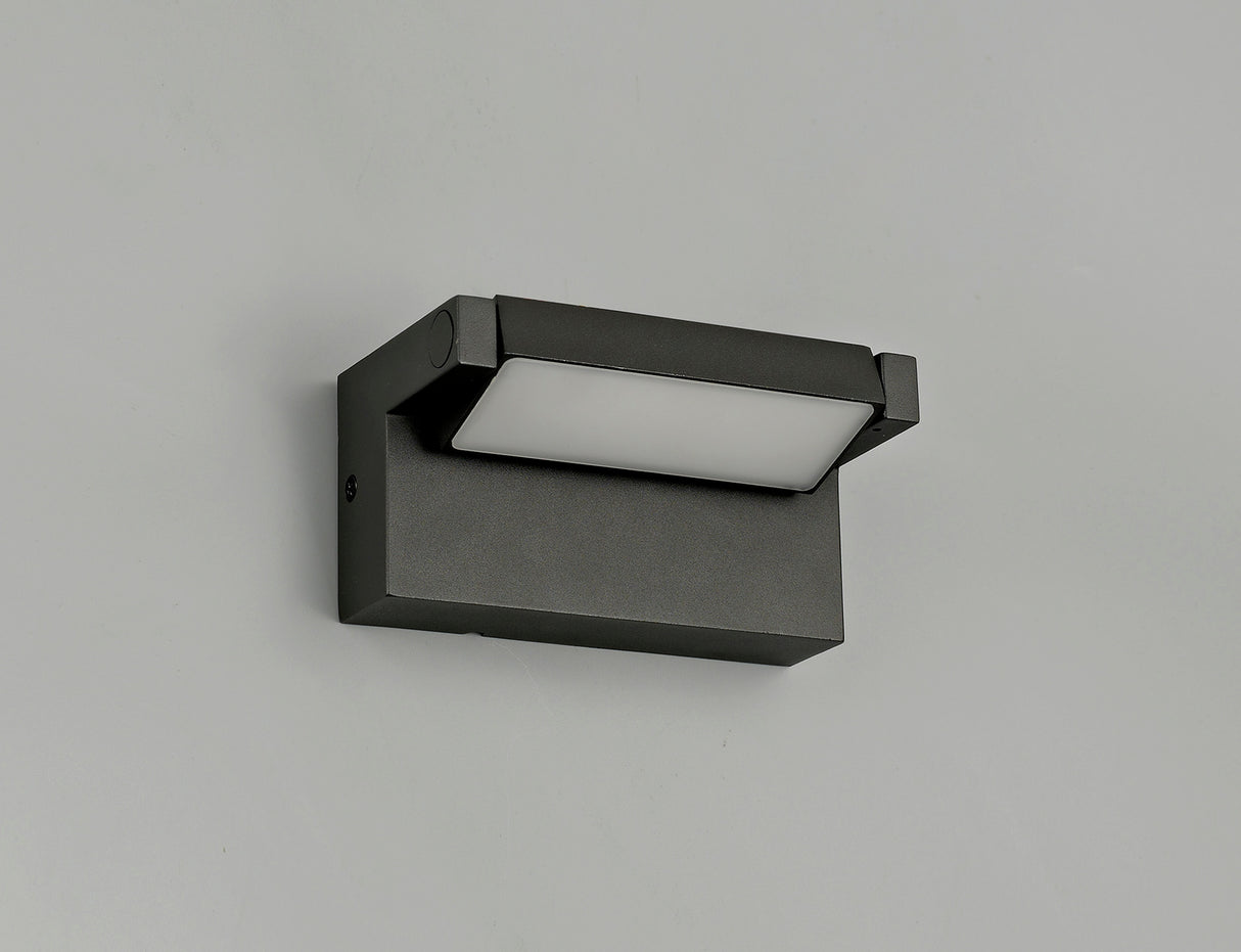 LUC4817 Lucasan Wall Lamp 10W LED IP54 Indoor/Outdoor Use in a Graphite Black Finish