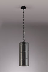 LUD0757 Ludo Pendant 1 LIght in a Matt Black/Smoked Finish