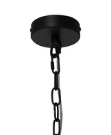 LUD0757 Ludo Pendant 1 LIght in a Matt Black/Smoked Finish