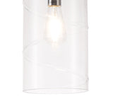 LUD8657 Ludo Pendant 1 LIght in a Chrome/Clear Finish