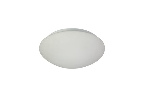 LUT4577 Luto Ceiling 18W LED IP44 in a White/Frosted Glass Finish, Suitable for Bathrooms