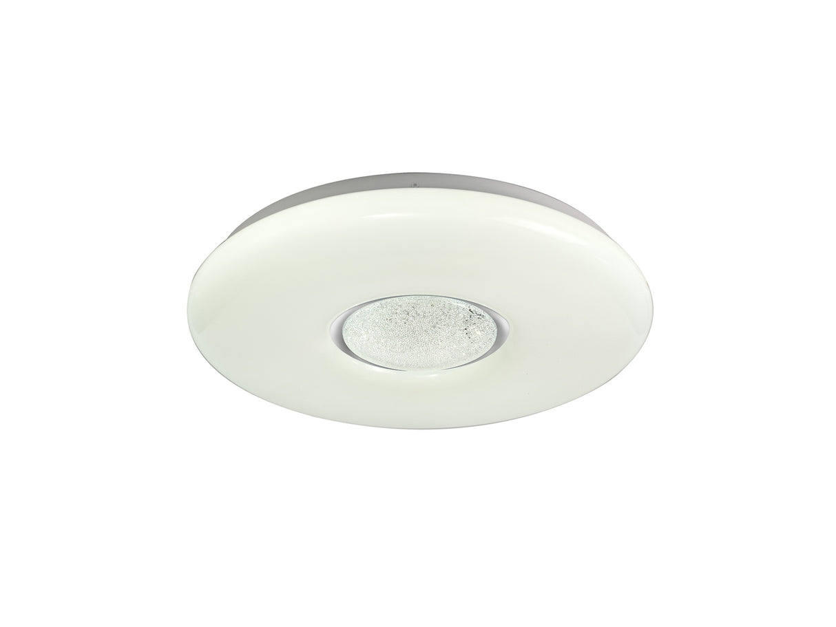 MAC1907 Macondo Ceiling 24W LED in a Opal White/Crystalline Finish