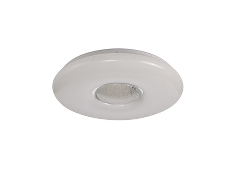 MAC1907 Macondo Ceiling 24W LED in a Opal White/Crystalline Finish