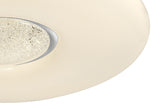 MAC1907 Macondo Ceiling 24W LED in a Opal White/Crystalline Finish