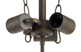 MAH1927 Mahasim Semi Ceiling Kit 3 Light in a Aged Antique Brass Finish