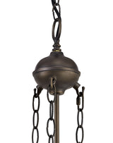 MAH2927 Mahasim Uplighter Suspension Kit 2 Light in a Aged Antique Brass Finish