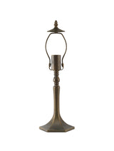 MAH3827 Mahasim 48cm Octagonal Table Lamp 1 Light in a Aged Antique Brass Finish