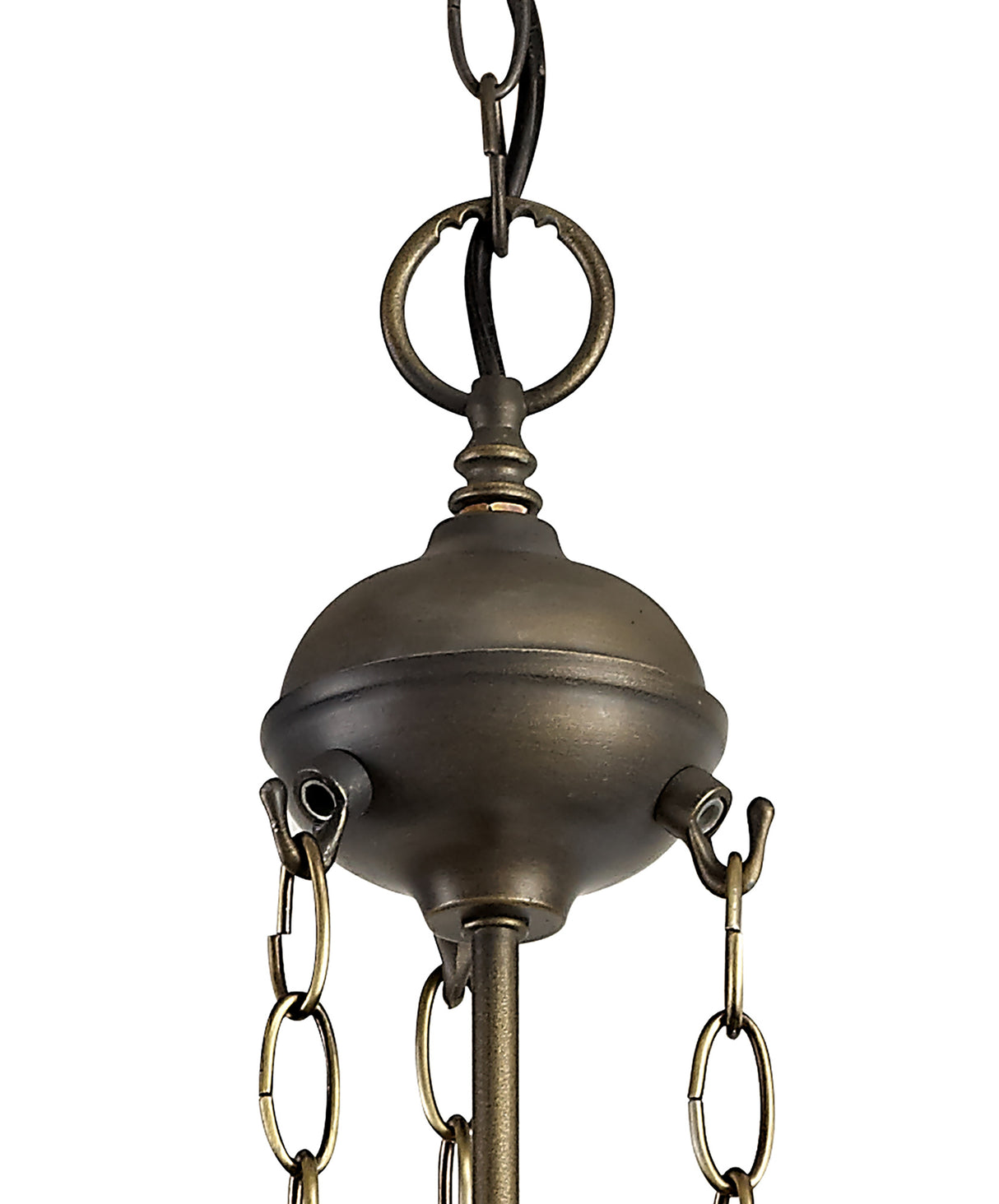 MAH3927 Mahasim Uplighter Suspension Kit 3 Light in a Aged Antique Brass Finish