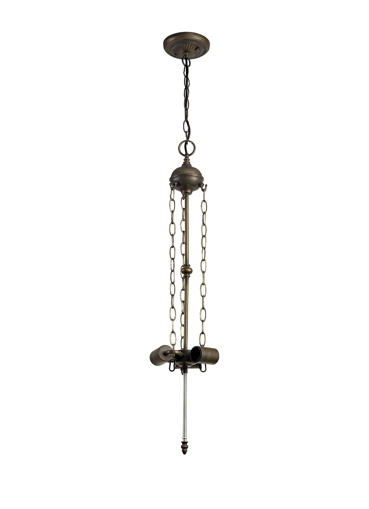 MAH3927 Mahasim Uplighter Suspension Kit 3 Light in a Aged Antique Brass Finish