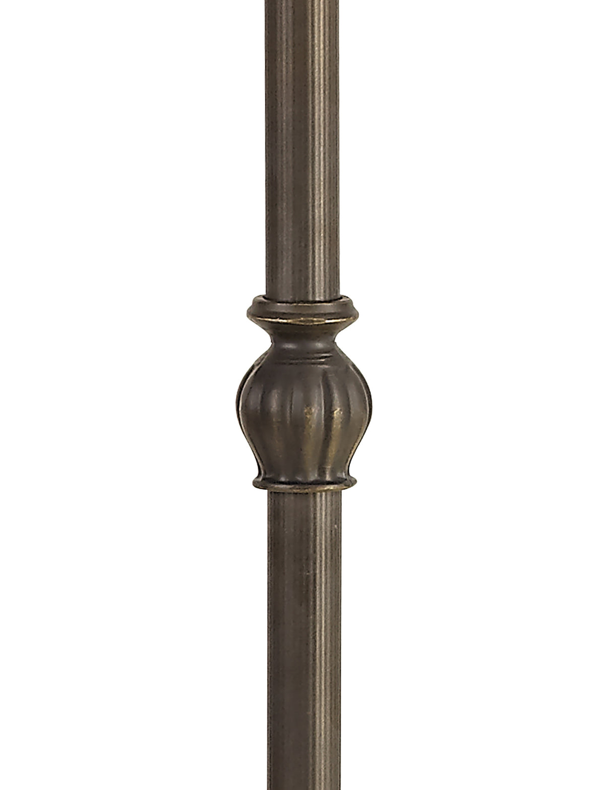 MAH5927 Mahasim 160cm Leaf Design Floor Lamp 2 Light in a Aged Antique Brass Finish