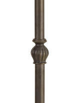 MAH5927 Mahasim 160cm Leaf Design Floor Lamp 2 Light in a Aged Antique Brass Finish