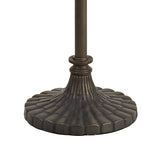 MAH6927 Mahasim 160cm Stepped Design Floor Lamp 2 Light in a Aged Antique Brass Finish