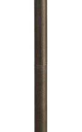 MAH6927 Mahasim 160cm Stepped Design Floor Lamp 2 Light in a Aged Antique Brass Finish