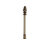 MAH6927 Mahasim 160cm Stepped Design Floor Lamp 2 Light in a Aged Antique Brass Finish