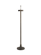 MAH6927 Mahasim 160cm Stepped Design Floor Lamp 2 Light in a Aged Antique Brass Finish