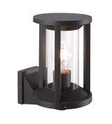 MEI0607 Meissa Wall 1 Lamp Round IP65 Indoor/Outdoor Use in a Anthracite/Clear Finish