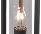 MEI2607 Meissa 35cm Post Lamp IP65 Indoor/Outdoor Use in a Anthracite/Clear Finish