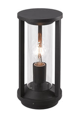 MEI2607 Meissa 35cm Post Lamp IP65 Indoor/Outdoor Use in a Anthracite/Clear Finish