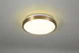 MEN7577 Menkib Ceiling 12W LED IP44 in a Soft Bronze/White Finish, Suitable for Bathrooms