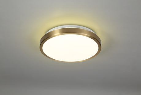 MEN7577 Menkib Ceiling 12W LED IP44 in a Soft Bronze/White Finish, Suitable for Bathrooms