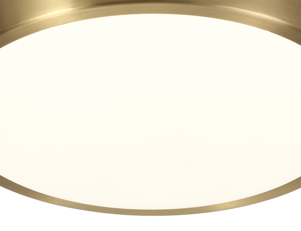 MEN7577 Menkib Ceiling 12W LED IP44 in a Soft Bronze/White Finish, Suitable for Bathrooms