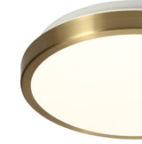 MEN7577 Menkib Ceiling 12W LED IP44 in a Soft Bronze/White Finish, Suitable for Bathrooms