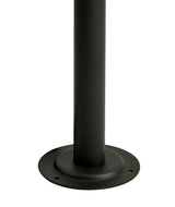 MER0217 Merga 78cm Tall Post 1 Light IP54 Indoor/Outdoor Use in a Graphite Black/Clear Finish