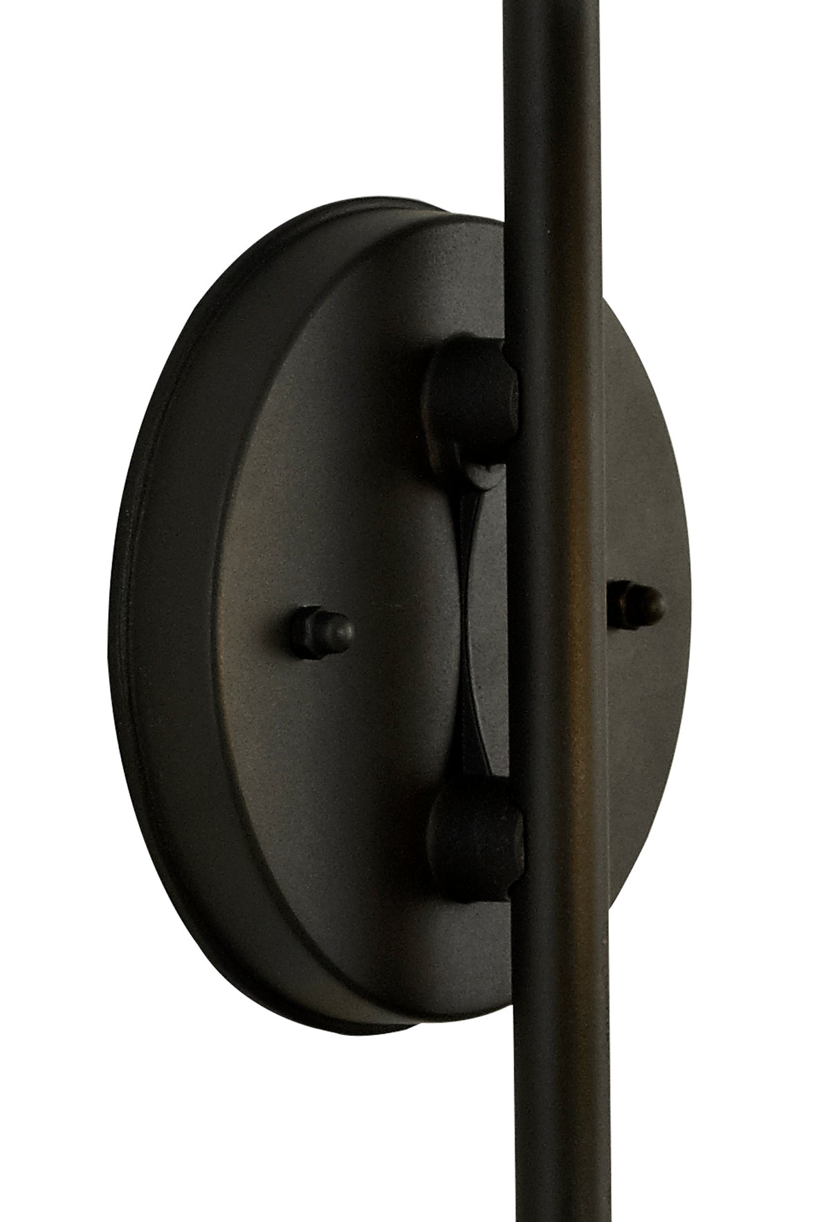 MER7117 Merga Downward Wall Lamp 1 Light IP54 Indoor/Outdoor Use in a Graphite Black/Clear Finish