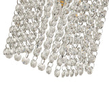 MAT3507 Matar Ceiling 1 Light in a Polished Chrome Finish and Clear Crystal, Suitable for Bathrooms